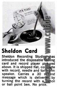 Sheldon Card advertizing, Billboard 3.12.1966, page 59