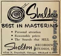 Sheldon advertizing, Cash Box 7.4.1959, page 45