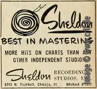 Sheldon advertizing, Cash Box 18.7.1959, page 45