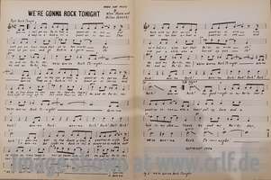 We're gonna rock tonight - sheet music