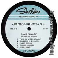 Sheldon S-5171, David Romaine LP, Label